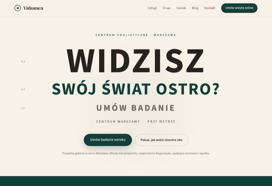 Strona pokazowa okulista-warszawa.pl